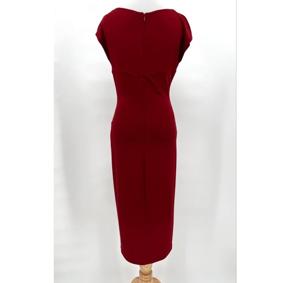 Michael Kors Collection red midi dress - made in Italy size 8 - Picture 3 of 9